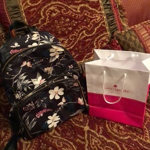 Authentic Kate Spade floral backpack ♠️ 🎒